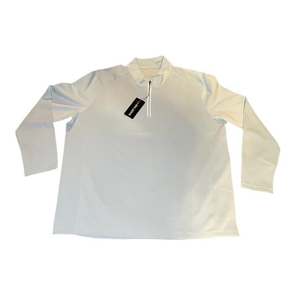 NWT Short Par 4 Golf Performance Pullover 1/4 Zip Powder Blue Mens XL Athleisure - Picture 2 of 6